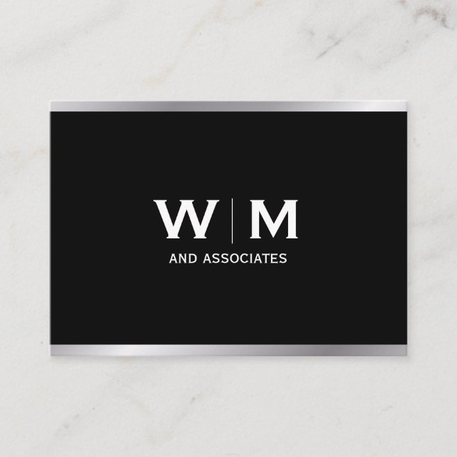 Monogram | Executive Business Card (Front)