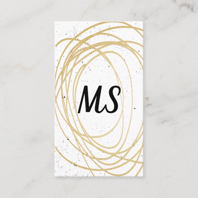 Monogram / Expressive Business Card (Front)