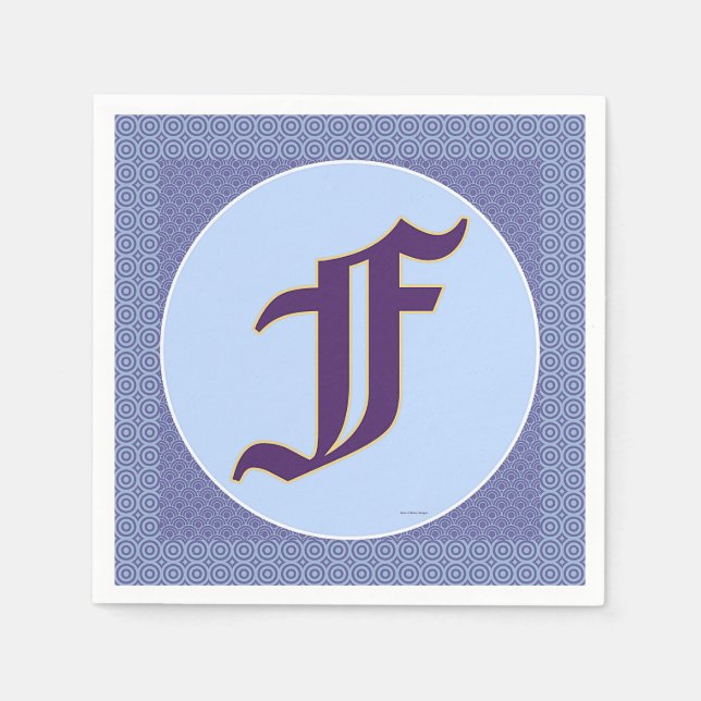 MONOGRAM F NAPKIN (Front)