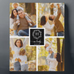 Monogram Family Photo Collage Home Decor Plaque<br><div class="desc">Monogram Family Photo Collage Home Decor</div>