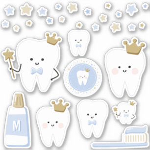 Monogram First Tooth Stickers