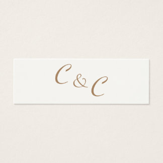 Monogram Flat Card Tag