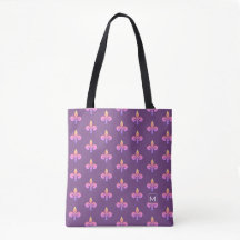 Monogram Fleur de Lis I Purple