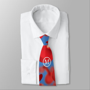 Monogram Floating Blood Cells Tie
