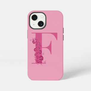 Monogram Floral Letter F iPhone Case