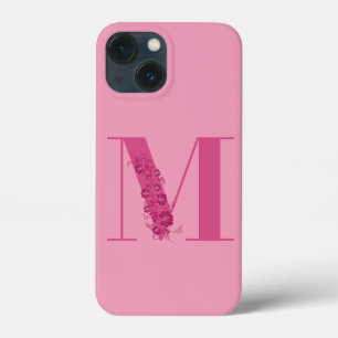 Monogram Floral Letter M iPhone Case