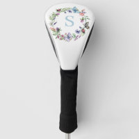 Monogram Floral Wildflower Watercolor