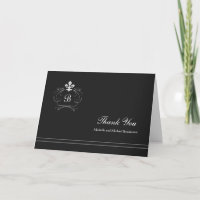 Monogram Florence Fleur de Lis Thank You