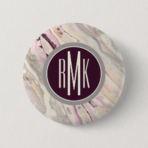 Monogram   Flowing I 6 Cm Round Badge