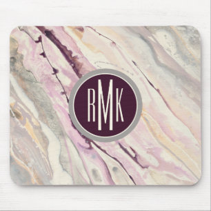 Monogram Flowing I Mouse Mat