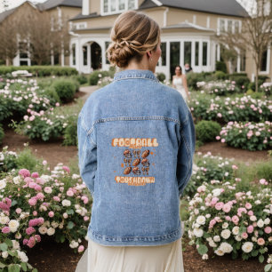 Monogram Football Mama Touchdown Season Denim Jacket
