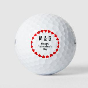 Monogram for Valentine's Day Golf Balls