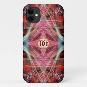 Monogram Fractal Diamond Dreams Custom iPhone 5 iPhone 11 Case