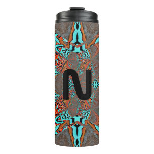 Monogram Fractal Star of Future Thermal Tumbler