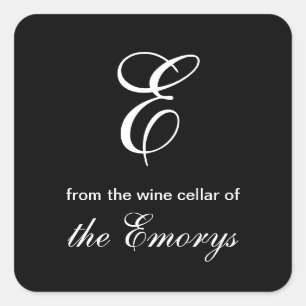 Monogram From the Wine Cellar of Square Labels