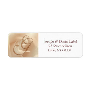 Monogram G Return Address Labels