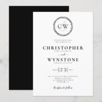 Monogram Gay Wedding