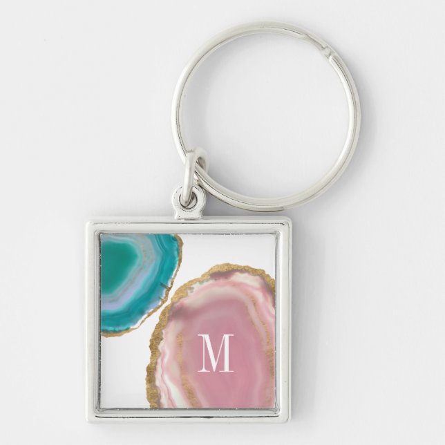 Monogram | Gem Stones I Key Ring (Front)
