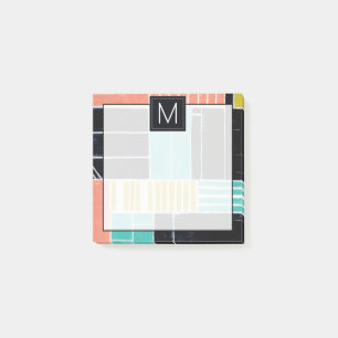 Monogram Geometric Blocks Post-it Notes