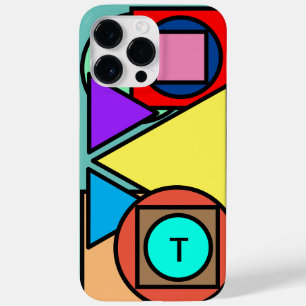 Monogram Geometric Pattern Case-Mate iPhone 14 Pro Max Case