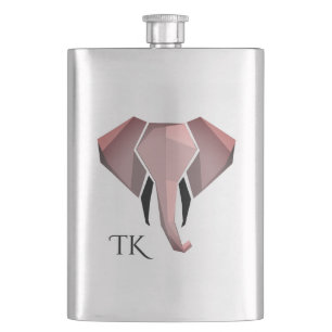 Monogram Geometrics Elephant Head  Hip Flask