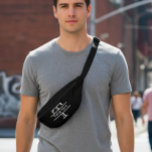 Monogram Gift Bum Bags<br><div class="desc">This design may be personalised in the area provided by changing the photo and/or text. Or it can be customised by clicking Personalise this Template and then choosing the click to customise further option and delete or change the colour of the background, add text, change the text colour or style,...</div>