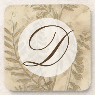 Monogram   Gilded Foliage I Coaster