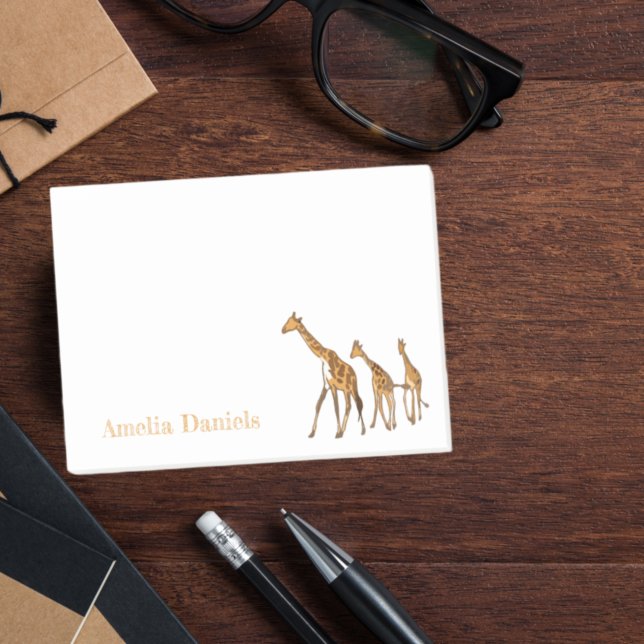 Monogram Giraffe Post-it Notes (Creator Uploaded)