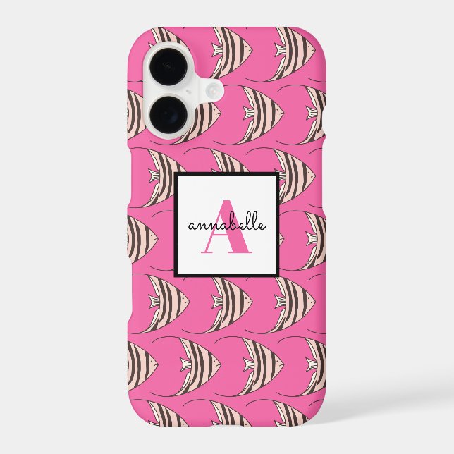 Monogram Girly Pink Fish (Back)
