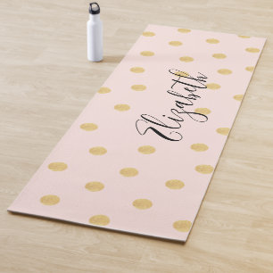 Monogram Girly Pink Yoga Mat