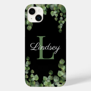 Monogram Girly Stylish Eucalyptus Case-Mate iPhone 14 Plus Case