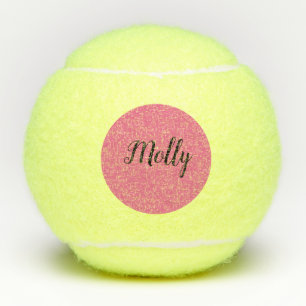Monogram Girly Tennis Balls