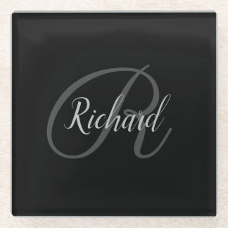 Monogram Glass Coaster