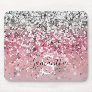 Monogram Glitter Mouse Mat