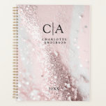 Monogram Glitter Planner<br><div class="desc">Glitter,  Monogram customer specific planner.
Just edit your product in a few minutes. You can change the font/size/colour and position using "further personalise".</div>
