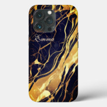 Monogram gold and black case iphone 13 pro max