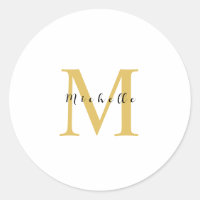 Monogram Gold Colour Your Name Special Gift Belove