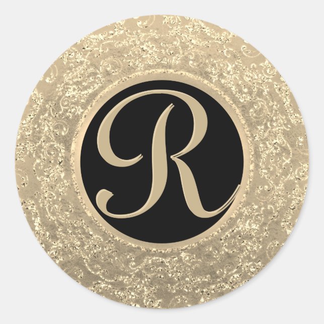 Monogram Gold Glam Seal (Front)
