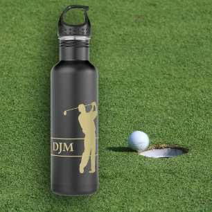 Monogram Gold Silhouette Golfer 710 Ml Water Bottle