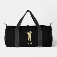 Monogram Gold Silhouette Golfer