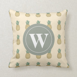 Monogram Golden Pineapple Cushion