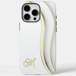 Monogram Golden Swirl iPhone 16 Pro Max Case