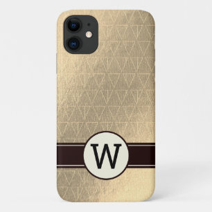 Monogram Golden Triangle Pattern iPhone 11 Case