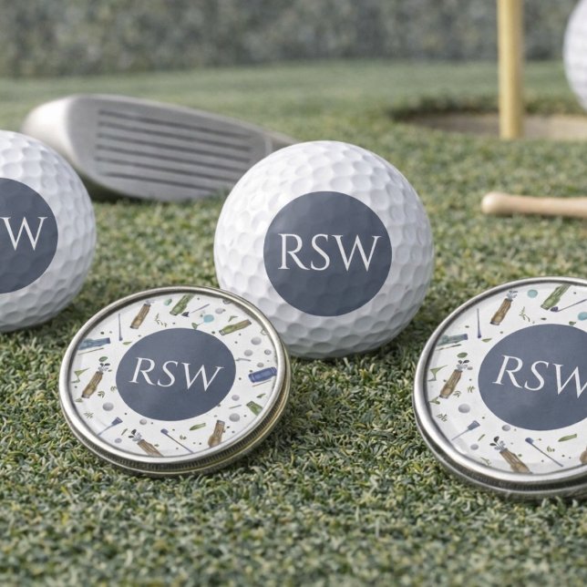 Monogram Golf Balls | Custom Golf Birthday Gift  (Creator Uploaded)