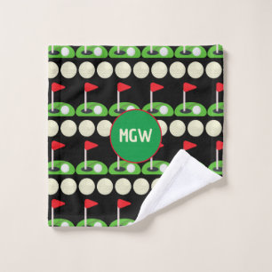 Monogram Golf Bathroom Towel Set