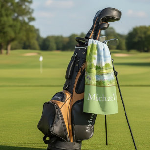 Monogram Golf Course with Heron Towel