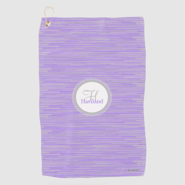 Monogram Golf Towel with Name and Initial (Front)