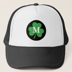 Monogram Green Clover Trucker Hat
