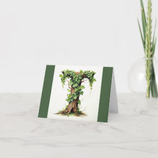 Monogram greeting card