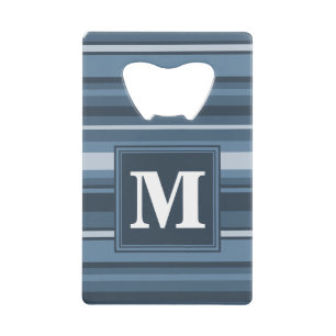 Monogram grey-blue stripes